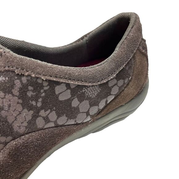 MERRELL AIR CUSHION Espresso Genuine Leather Loafers Casual Sneakers sz 7.5 - Picture 10 of 16